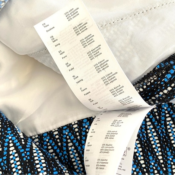 Maje Blue Loco Jacquard Sleeveless Top and Shorts 2 Pieces Set - Picture 16 of 16